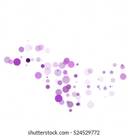 Bubbles Circle Dots Unique Purple Bright Vector Background