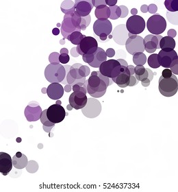 Bubbles Circle Dots Unique Purple Bright Vector Background