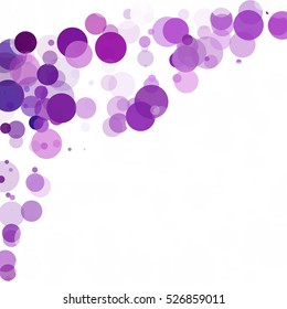 Bubbles Circle Dots Unique Purple Bright Vector Background