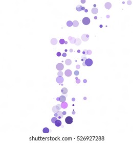 Bubbles Circle Dots Unique Purple Bright Vector Background