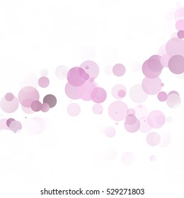 Bubbles Circle Dots Unique Purple Bright Vector Background