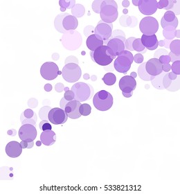 Bubbles Circle Dots Unique Purple Bright Vector Background