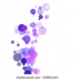 Bubbles Circle Dots Unique Purple Bright Vector Background