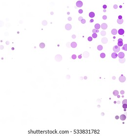 Bubbles Circle Dots Unique Purple Bright Vector Background