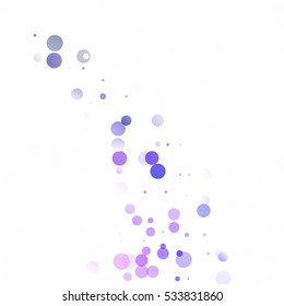 Bubbles Circle Dots Unique Purple Bright Vector Background