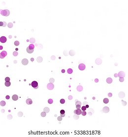 Bubbles Circle Dots Unique Purple Bright Vector Background