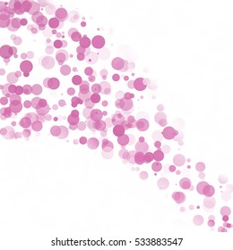Bubbles Circle Dots Unique Purple Bright Vector Background