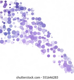 Bubbles Circle Dots Unique Purple Bright Vector Background