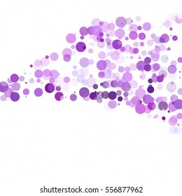 Bubbles Circle Dots Unique Purple Bright Vector Background