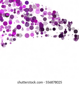 Bubbles Circle Dots Unique Purple Bright Vector Background