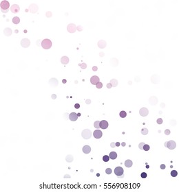 Bubbles Circle Dots Unique Purple Bright Vector Background