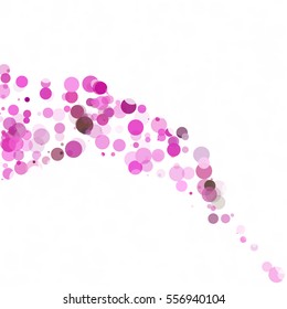 Bubbles Circle Dots Unique Purple Bright Vector Background