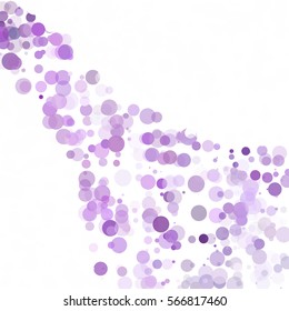 Bubbles Circle Dots Unique Purple Bright Vector Background