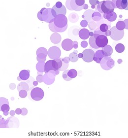 Bubbles Circle Dots Unique Purple Bright Vector Background