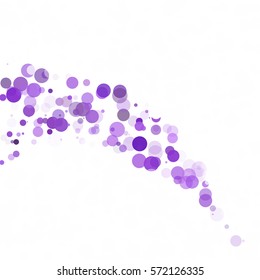 Bubbles Circle Dots Unique Purple Bright Vector Background