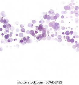 Bubbles Circle Dots Unique Purple Bright Vector Background