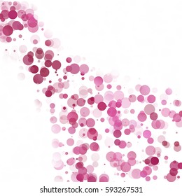 Bubbles Circle Dots Unique Purple Bright Vector Background