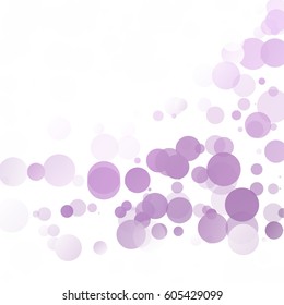 Bubbles Circle Dots Unique Purple Bright Vector Background