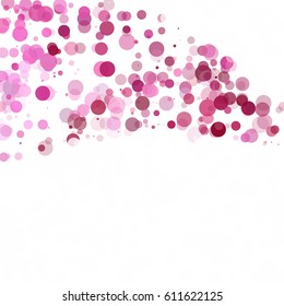 Bubbles Circle Dots Unique Purple Bright Vector Background