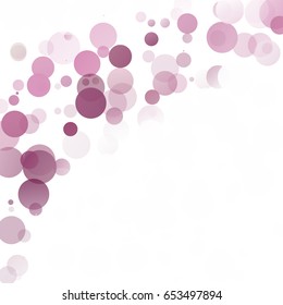 Bubbles Circle Dots Unique Purple Bright Vector Background
