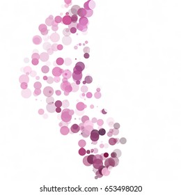 Bubbles Circle Dots Unique Purple Bright Vector Background