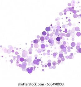 Bubbles Circle Dots Unique Purple Bright Vector Background