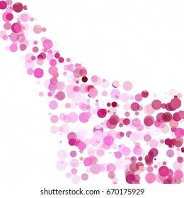Bubbles Circle Dots Unique Purple Bright Vector Background