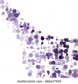 Bubbles Circle Dots Unique Purple Bright Vector Background