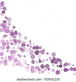 Bubbles Circle Dots Unique Purple Bright Vector Background