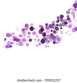 Bubbles Circle Dots Unique Purple Bright Vector Background