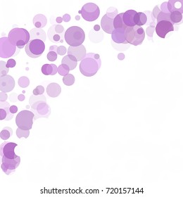 Bubbles Circle Dots Unique Purple Bright Vector Background