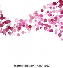 Bubbles Circle Dots Unique Purple Bright Vector Background