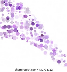 Bubbles Circle Dots Unique Purple Bright Vector Background