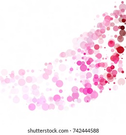 Bubbles Circle Dots Unique Purple Bright Vector Background