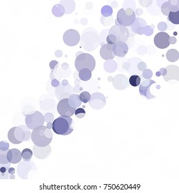 Bubbles Circle Dots Unique Purple Bright Vector Background