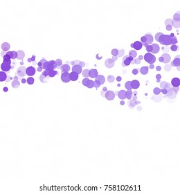 Bubbles Circle Dots Unique Purple Bright Vector Background