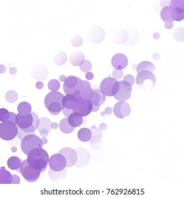 Bubbles Circle Dots Unique Purple Bright Vector Background