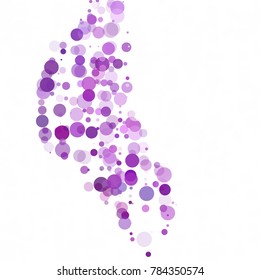 Bubbles Circle Dots Unique Purple Bright Vector Background