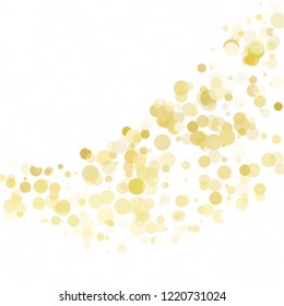 Bubbles Circle Dots Unique Yellow Bright Vector Background