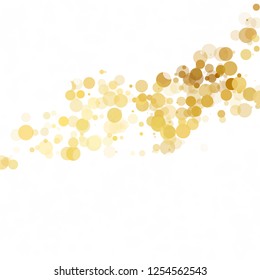 Bubbles Circle Dots Unique Yellow Bright Vector Background
