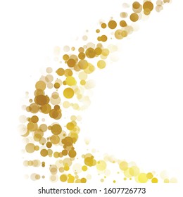 Bubbles Circle Dots Unique Yellow Bright Vector Background