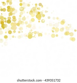 Bubbles Circle Dots Unique Yellow Bright Vector Background
