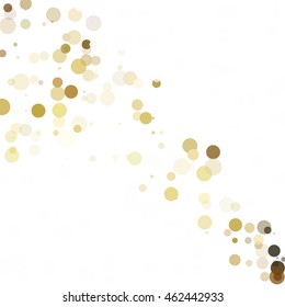 Bubbles Circle Dots Unique Yellow Bright Vector Background