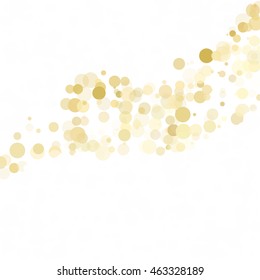 Bubbles Circle Dots Unique Yellow Bright Vector Background