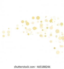 Bubbles Circle Dots Unique Yellow Bright Vector Background