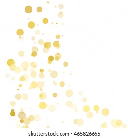 Bubbles Circle Dots Unique Yellow Bright Vector Background