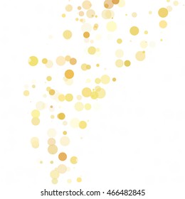 Bubbles Circle Dots Unique Yellow Bright Vector Background