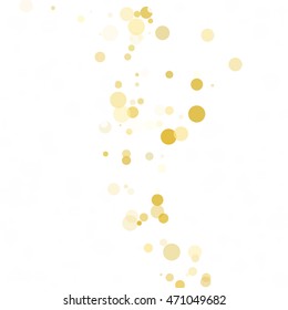 Bubbles Circle Dots Unique Yellow Bright Vector Background