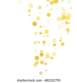 Bubbles Circle Dots Unique Yellow Bright Vector Background
