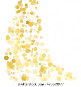 Bubbles Circle Dots Unique Yellow Bright Vector Background